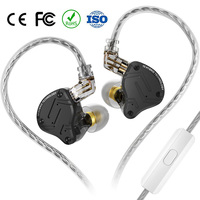 Auriculares intrauditivos híbridos KZ ZS10 Pro X 4BA+1DD para gaming, audiófilos, músicos, DJ y escenario, con cable desmontable IEM