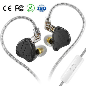 Auriculares intrauditivos híbridos KZ ZS10 <span class=keywords><strong>Pro</strong></span> X 4BA+1DD para gaming, audiófilos, músicos, DJ y escenario, con cable desmontable IEM - Product Image 1