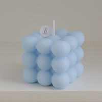 Nouvelles idées de produits 2026 Prix de gros Ensemble de bougies parfumées personnalisées Petite bougie parfumée en forme de cube à bulles