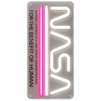 Enseigne néon Gozone en acrylique transparent avec texte imprimé, éclairage rose et blanc, décoration aérospatiale, enseigne murale personnalisée