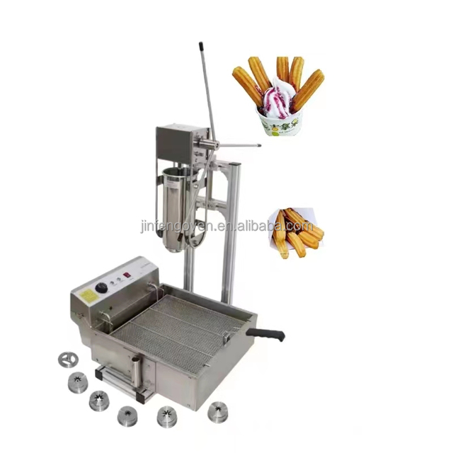 Restaurant Equipment 3L 5L 7L Churro Filler Machine Commercial Spanish Manual Churros Machine with Fryer