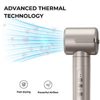 Vente en gros d'usine OEM ODM : Styler capillaire en céramique 7 en 1, 110 000 tr/min, 1400W, brosse sèche-cheveux avec cordon rotatif à 360° pour salon, 110V/220V
