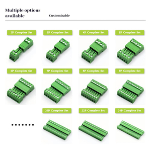 Bloc de bornes enfichable 2EDGRK5.08 pour montage sur circuit imprimé, pas de 5,08 mm, 2P, vert, connecteur sans vis pour contrôle industriel - Product Image 4