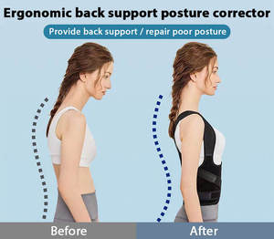 Ceinture de soutien dorsal pour hommes et femmes, redresseur de clavicule, correcteur de posture réglable - Product Image 4