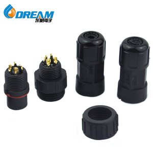 Connecteur étanche DREAM M12 à 2 broches en nylon, type à souder mâle-femelle pour câble, pour bandes LED IP68 - Product Image 4