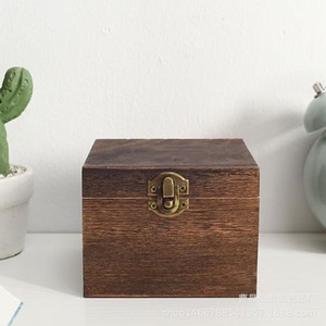 Huifa Wooden Jewelry Box 8cm Height 1-3L Capacity Desktop Storage Organizer For Home Use - Product Image 3