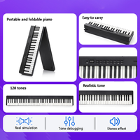 Piano portable pliable et enroulable, clavier électronique pliable pour débutants adultes