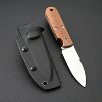 Couteau de chasse à lame fixe très vendu pour l'extérieur, en acier 5Cr13, à pointe tombante, avec manche G10, couteau de survie et de camping avec étui Kydex