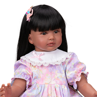 Muñeca de silicona Reborn con espinilla oscura realista 24 pulgadas 60cm muñeca Reborn