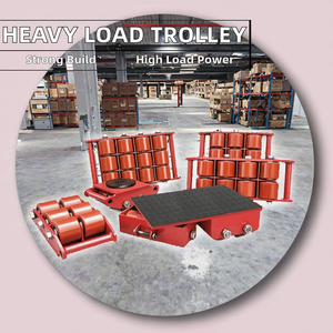 New <strong>6</strong> 8 12ton Machine Moving Equipment Roller Skates <strong>Cargo</strong> Loading <strong>Trolley</strong> 180 Degree Mobile Tank <strong>Trolley</strong> for Heavy Tackle - Product Image 2