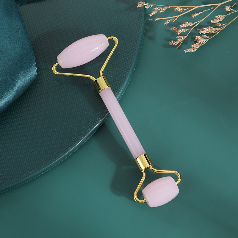 (natural jade) pink double-headed roller-no gift box