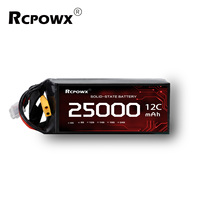Batterie souple personnalisée 14S 51.8V 25000mAh 20C à décharge rapide pour drone, pulvérisateur agricole 25-40kg et UAV de relevé maritime