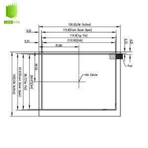 Panel LCD Innolux de 5.6 Pulgadas 800x480 AT056TN53 V.1, Pantalla Táctil Industrial para Instrumentos de Prueba, <span class=keywords><strong>M</strong></span>ódulo LCD de 5.6 Pulgadas - Product Image 4