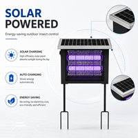 Lampe anti-moustiques UV LED rechargeable solaire OEM ODM pour l'extérieur, dispositif d'attraction des insectes et tue-moustiques électronique