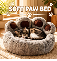 Lit pour chien de luxe moderne, en peluche douce et respirante, avec motif de dessin animé, grand canapé-lit pour chien, chaud en toutes saisons, durable et antidérapant