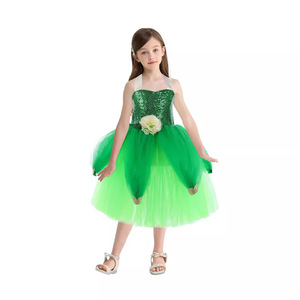 Navidad Cosplay fiesta elegante niñas <span class=keywords><strong>princesa</strong></span> inspirado <span class=keywords><strong>Tinkerbell</strong></span> vestido Halloween carnaval cumpleaños Hada mariposa disfraces - Product Image 6