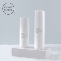 Rond 30ml 50ml Crème Liquide Sérum Voyage Clair Cosmétique 100ml Pulvérisation Contenants En Plastique Airless Pompe Bouteille Lotion Bouteille AYE