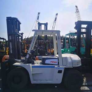 Carretilla elevadora de segunda mano TCM, 7 toneladas, original de Japón, TCM FD80, buena carretilla elevadora diésel de 3 toneladas - Product Image 2