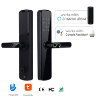 Cerradura Inteligente Económica para Puerta Exterior, Impermeable, con WiFi Ttlock/Tuya, Inalámbrica, Digital, Biométrica, con Huella Dactilar, para Apartamento