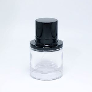 Bouteilles de parfum en verre transparent en gros 50ml 100ml, vaporisateur noir de luxe, sérigraphie, écologiques, anti-fuite, rechargeables - Product Image 5