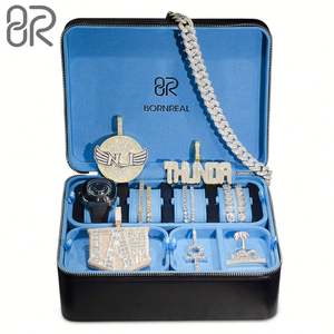 กล่องบรรจุภัณฑ์เครื่องประดับโลโก้แบบกำหนดเองกล่องเครื่องประดับแฟนซีหนังแท้สำหรับกล่องเครื่องประดับสร้อยข้อมือสร้อยคอแหวน - Product Image 2