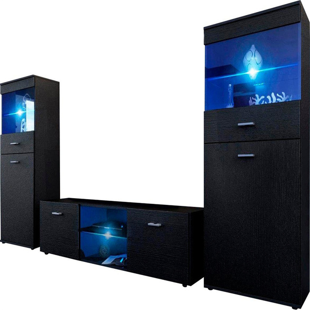 New Hi-tech PB Wood Foldable Durable TV Cabinet Floor Mount TV Stand Modern Luxury Living Room Furniture Customized 100pcs