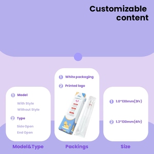 Catéter urinario desechable para gatos 3Fr 4Fr con o sin estilete con diferentes tamaños 1,0*130mm 1,3*130mm - Product Image 3