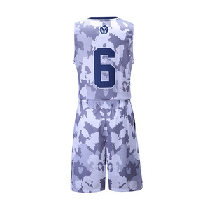 Newest adult basketball uniform cheap customized purple sublimation basketball jersey - Product Image 3