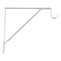 Support d'étagère mural en acier avec tringle à vêtements pour étagère de rangement murale Console d'étagère en métal pour étagère murale