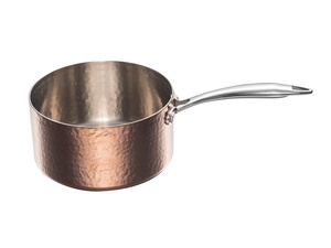 <span class=keywords><strong>Casserole</strong></span> en acier inoxydable triple couche PVD rose, moderne, de luxe, motif martelé, compatible lave-vaisselle, <span class=keywords><strong>four</strong></span>, gaz et induction - Product Image 5