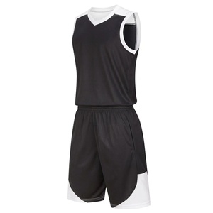 Ensemble de maillots de basket-ball sans manches unisexe personnalisés, imprimés, respirants et à séchage rapide pour l'entraînement des équipes scolaires et universitaires - Product Image 2