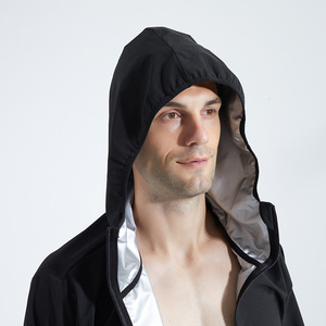 Vente à chaud de survêtements pour hommes pour l'entraînement physique Perte de poids Réduction de la graisse Combinaison de <span class=keywords><strong>sauna</strong></span> en gros - Product Image 5