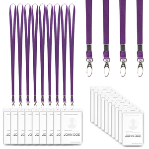 Hot Sale High Quality Custom ID Card Holder <b>Lanyard</b> with Hook Accessory Silk Screen Printing Business Card Holder - Product Image 1
