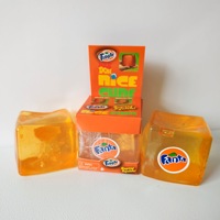 Balle anti-stress en maltose, cube à effet d'eau ondulée, jouet sensoriel à rebond lent, sensation de glace, cube à presser, jouet de décompression