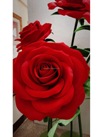 Accessoires de mariage, grande rose géante debout pour les événements, décoration de mariage, décoration de scène de fête, design floral