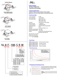 Disjoncteur thermique unipolaire 12/24/32/48 VDC 25-250A plastique et cuivre pour moteur de pêche à la traîne <span class=keywords><strong>Auto</strong></span> voiture RV bateau marin - Product Image 3
