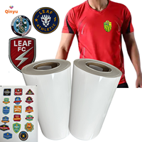 Lembaran Film Vinyl 3D Puff Qinyu untuk Transfer Panas Suhu Tinggi dan Rendah pada Pakaian, Sepatu, Kemasan, Ukuran Kustom, Bahan TPU & PU