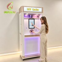 Kiosque de vente automatique d'imprimantes à ongles DIY entièrement automatiques, machine d'impression d'ongles verticale en libre-service, multi-paiements, écran tactile 21 pouces