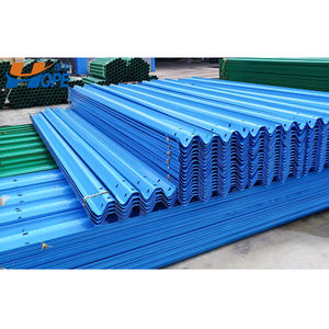 2023 nuovo design GS4 francia standard ad alta resistenza zincato 2 onde barriera stradale in plastica traffico barricata guardrail - Product Image 5