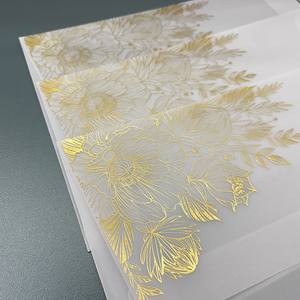 Papel vitela translúcido natural con logotipo metálico 105gsm 90gsm 75gsm Papel de calco coloreado para impresión digital para embalaje - Product Image 3