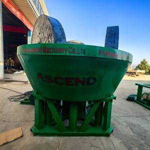 Dreiwalzen-Nassmühle Modell 1200 mit 0,8-1 Tonne Stundenkapazität zur Herstellung von Gold-, Silber- und Gesteinspulver in Saudi-Arabien und Sambia - Product Image 4