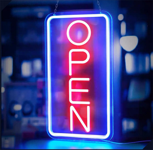 Mở dấu hiệu <span class=keywords><strong>neon</strong></span>-Logo tùy chỉnh, giá treo tường không có công cụ cho cửa hàng café - Product Image 6