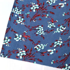 孟加拉国新款花卉热100% 人造丝印花纺织物服装用粘胶织物