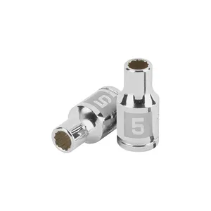 Juego de Llaves de Tubo de 6 Piezas, 5 mm, 12 Puntas, Accionamiento de 1/4 de Pulgada, TRUPER - Product Image 1