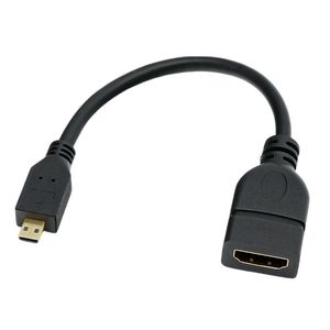 Cable adaptador Micro HDMI en ángulo recto a HDMI hembra 4K para cámaras, tabletas y monitores - Product Image 2