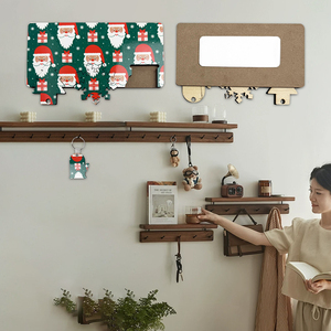 Daily Key Storage Product Packaging Design SimpleNew Year Gifts Employee Benefits Retro Sublimation <strong>Blanks</strong> Mdf Keychain - Product Image 5