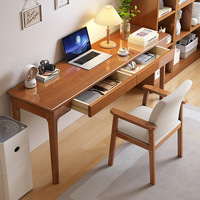 Modelo FJX 303 #   Escritorio Estrecho de Madera Maciza, Ancho 40/50CM, Diseño Moderno y Sencillo para Apartamentos Pequeños, Oficina en Casa, Computadora, Estudio