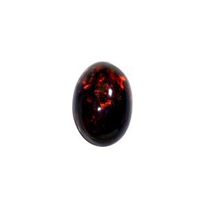 YASHEE Opale d'Éthiopie noire naturelle 2,5 carats, taille ovale, perle pour chaîne, guérison des chakras, pierre lâche pour enroulement sur fil - Product Image 1