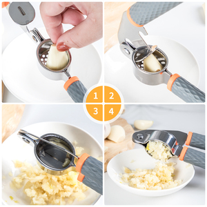 Prensa de Ajo Grande y Resistente con Pelador, Herramienta para Picar y Triturar Ajos y Semillas, Utensilio de Cocina - Product Image 5