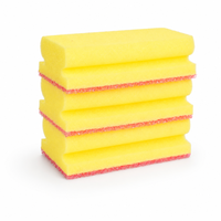 Éponge de nettoyage composite sensible à la température, double couche, pour la cuisine et la maison, pour nettoyer les bols, les casseroles et les tables